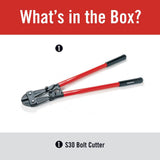 RIDGID 30 in. Model S30 Heavy-Duty Bolt Cutter with Hardened Alloy Steel Jaws, 1/2 in. Max Cut Capacity