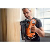 RIDGID 18V Brushless Cordless 18-Gauge 2-1/8 in. Brad Nailer with CLEAN DRIVE Technology with 18V 2.0 Ah Lithium-Ion Battery