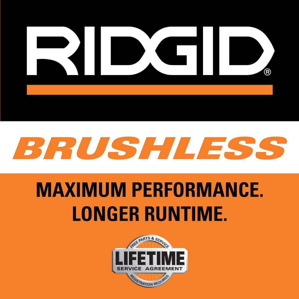 RIDGID 18V Brushless Cordless 18-Gauge 2-1/8 in. Brad Nailer with 4.0 Ah Lithium-Ion Battery