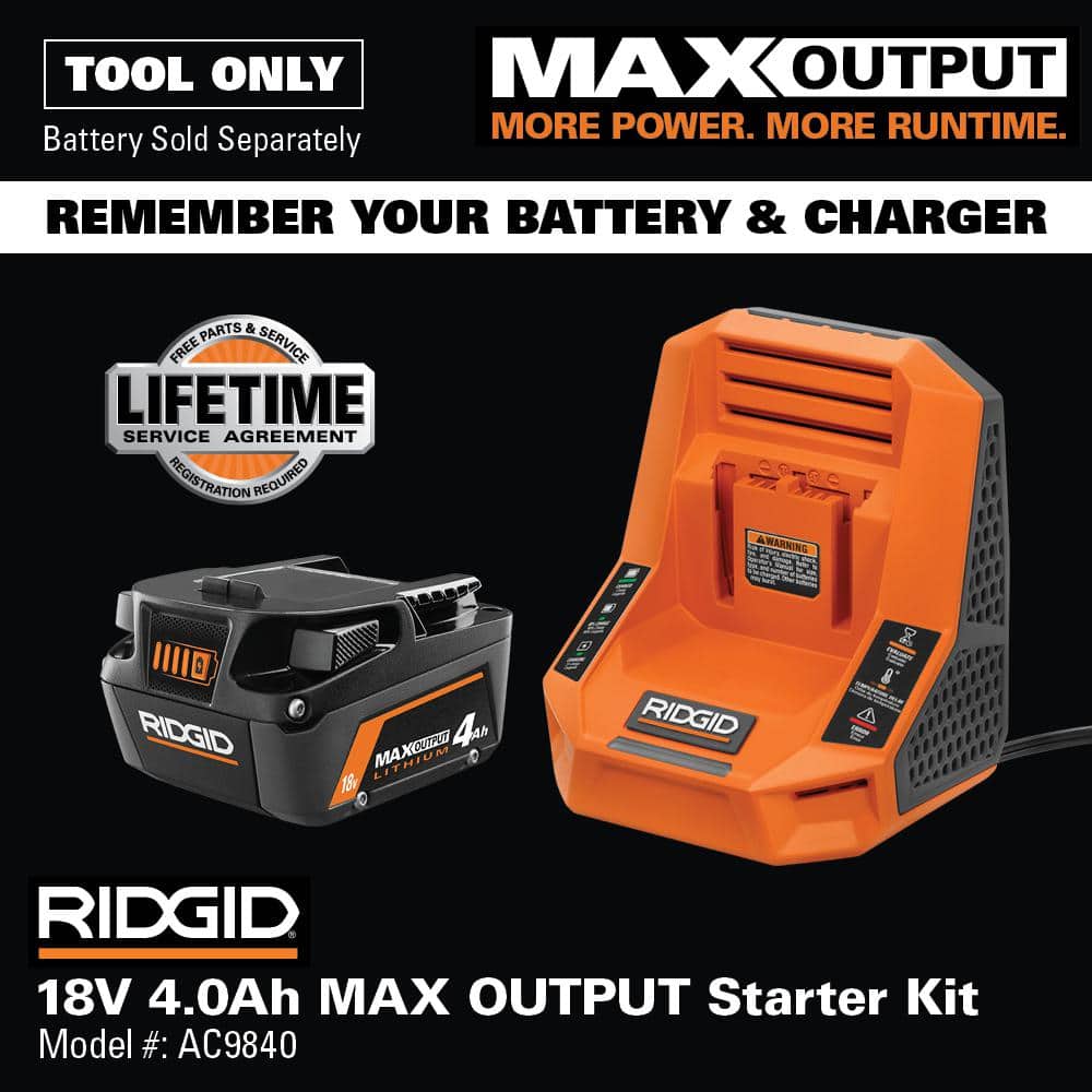RIDGID 18V Brushless Cordless 18-Gauge 2-1/8 in. Brad Nailer (Tool Only) with CLEAN DRIVE Technology