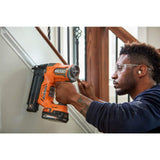 RIDGID 18V Brushless Cordless 18-Gauge 2-1/8 in. Brad Nailer with 18V Cordless 3/8 in. Crown Stapler (Tools Only)