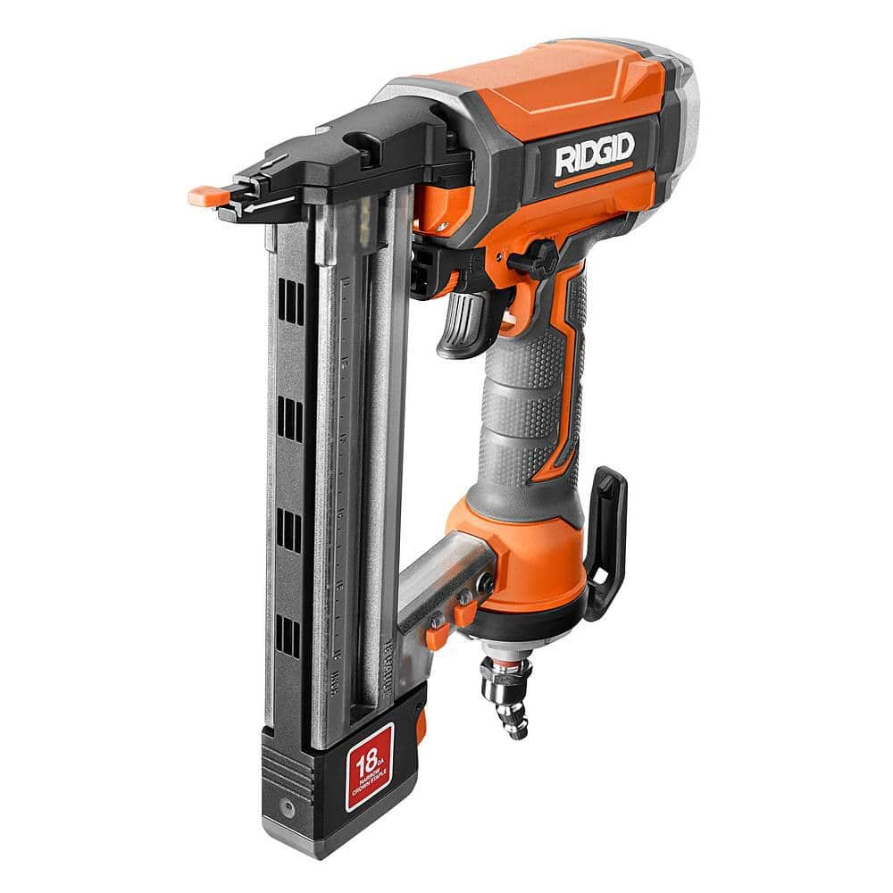 RIDGID Pneumatic 18-Gauge 2-1/8 in. Brad Nailer and 18-Gague 1-1/2 in. Finish Stapler