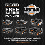 RIDGID 18V Starter Kit with (2) 4.0 Ah MAX Output Batteries and Charger with 18V Brushless Cordless 7-1/4 in. Circular Saw