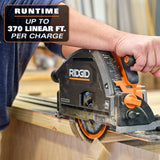 RIDGID 18V Brushless Cordless 6-1/2 in. Track Saw (Tool Only)