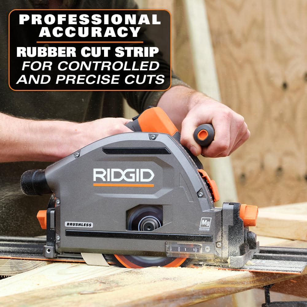 RIDGID 18V Brushless Cordless 6-1/2 in. Track Saw (Tool Only)