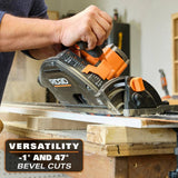 RIDGID 18V Brushless Cordless Track Saw (Tool Only) with (2) 55 in. Tracks