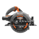 RIDGID 18V Brushless Cordless 7-1/4 in. Circular Saw Kit with 4.0 Ah MAX Output Battery and Charger with Extra Blade