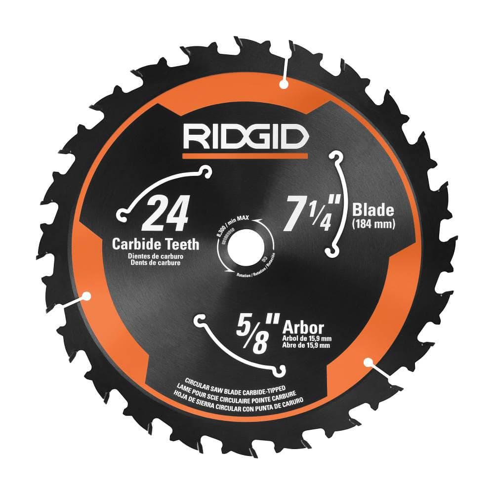 RIDGID 18V Brushless Cordless 7-1/4 in. Circular Saw Kit with 4.0 Ah MAX Output Battery and Charger with Extra Blade