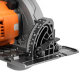 RIDGID 18V Brushless Cordless 7-1/4 in. Rear Handle Circular Saw Kit with 8.0 Ah MAX Output Battery, 18V Charger and Bag