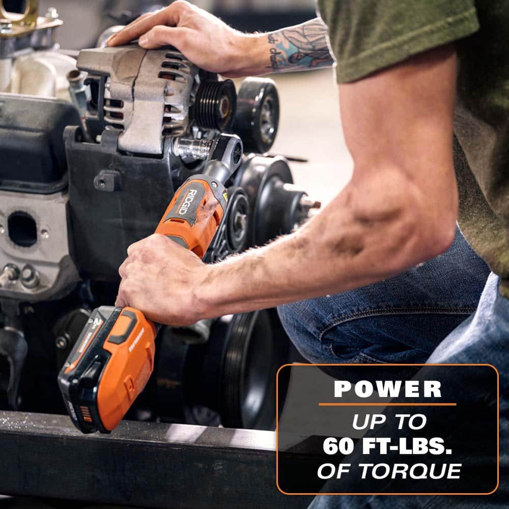 RIDGID 18V Brushless Cordless 1/2 in. Ratchet (Tool Only) and Protective Boot