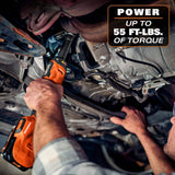 RIDGID 18V Brushless Cordless 3/8 in. Extended Reach Ratchet (Tool Only) with Protective Boot