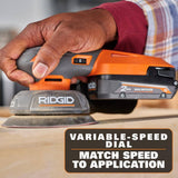 RIDGID 18V SubCompact Brushless Random Orbit Sander (Tool Only)
