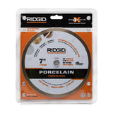 RIDGID 7 in. Premium Tile Diamond Blade, 5/8 in. Arbor, Continuous Rim