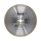 RIDGID 7 in. Continuous Rim Diamond Tile Blade, DM 7/8 in.–5/8 in. Arbor, Max 8,730 RPM