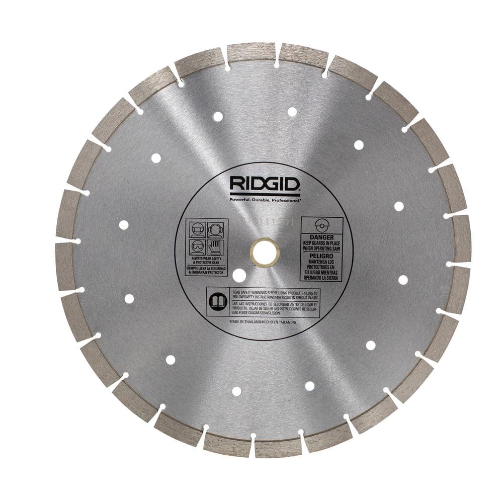 RIDGID 14 in. Segmented High-Rim Diamond Blade