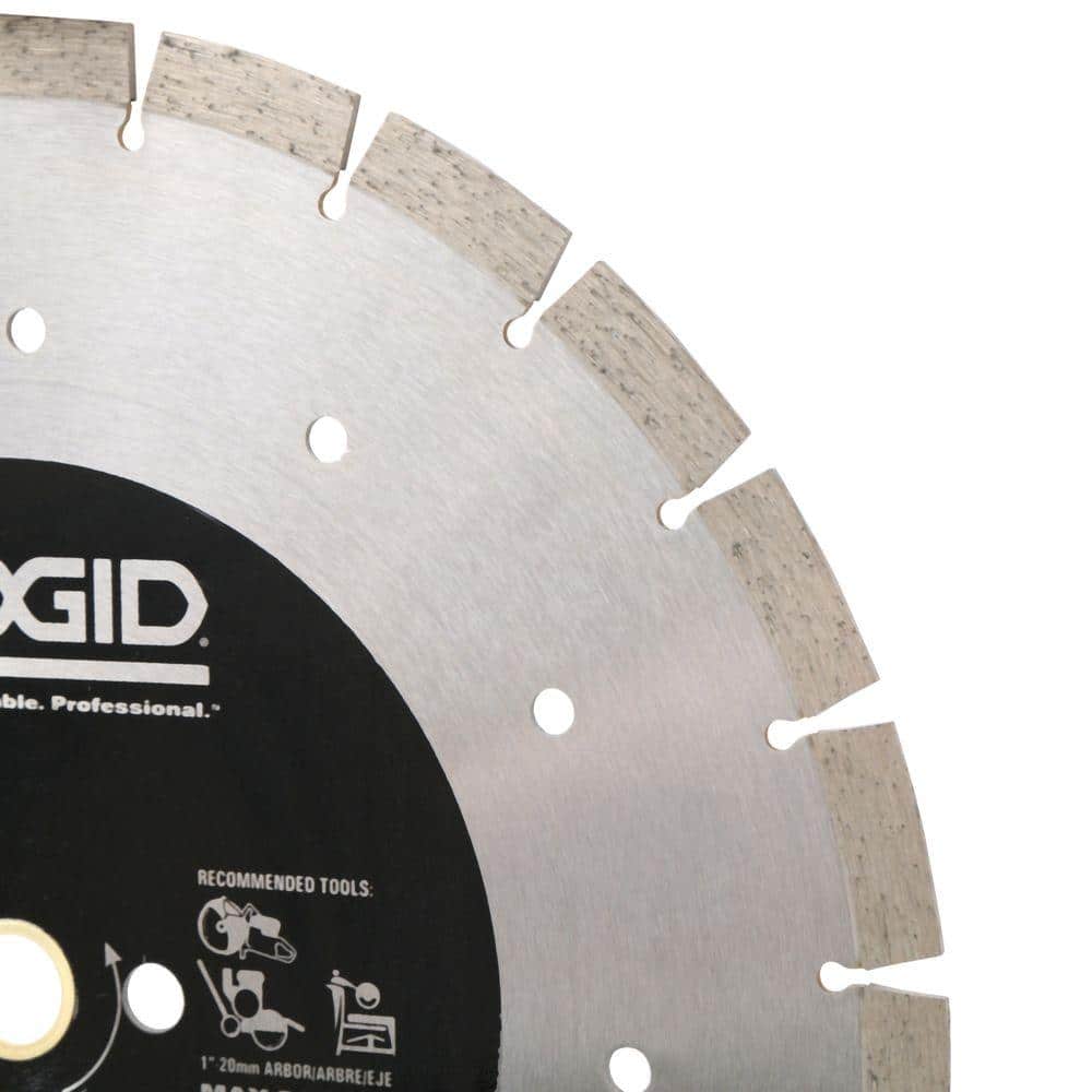 RIDGID 14 in. Segmented High-Rim Diamond Blade