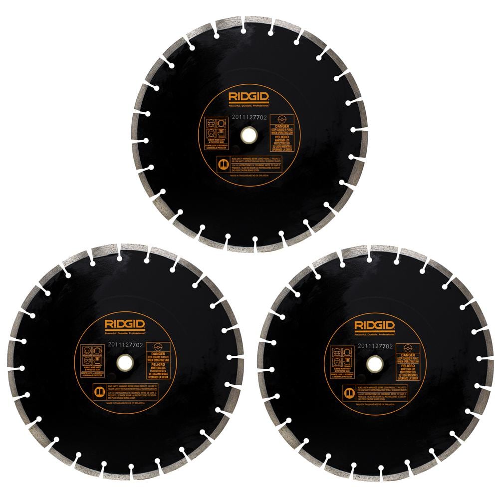 RIDGID 14 in. Diamond Blade (3-Pack)