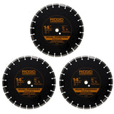 RIDGID 14 in. Diamond Blade (3-Pack)