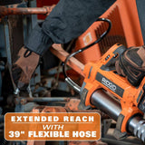 RIDGID 18V Cordless Grease Gun with 18V 4.0 Ah MAX Output Lithium-Ion Battery