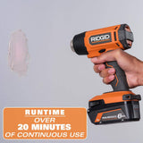 RIDGID 18V Cordless Compact Heat Gun Kit with 2.0 Ah Battery and Charger