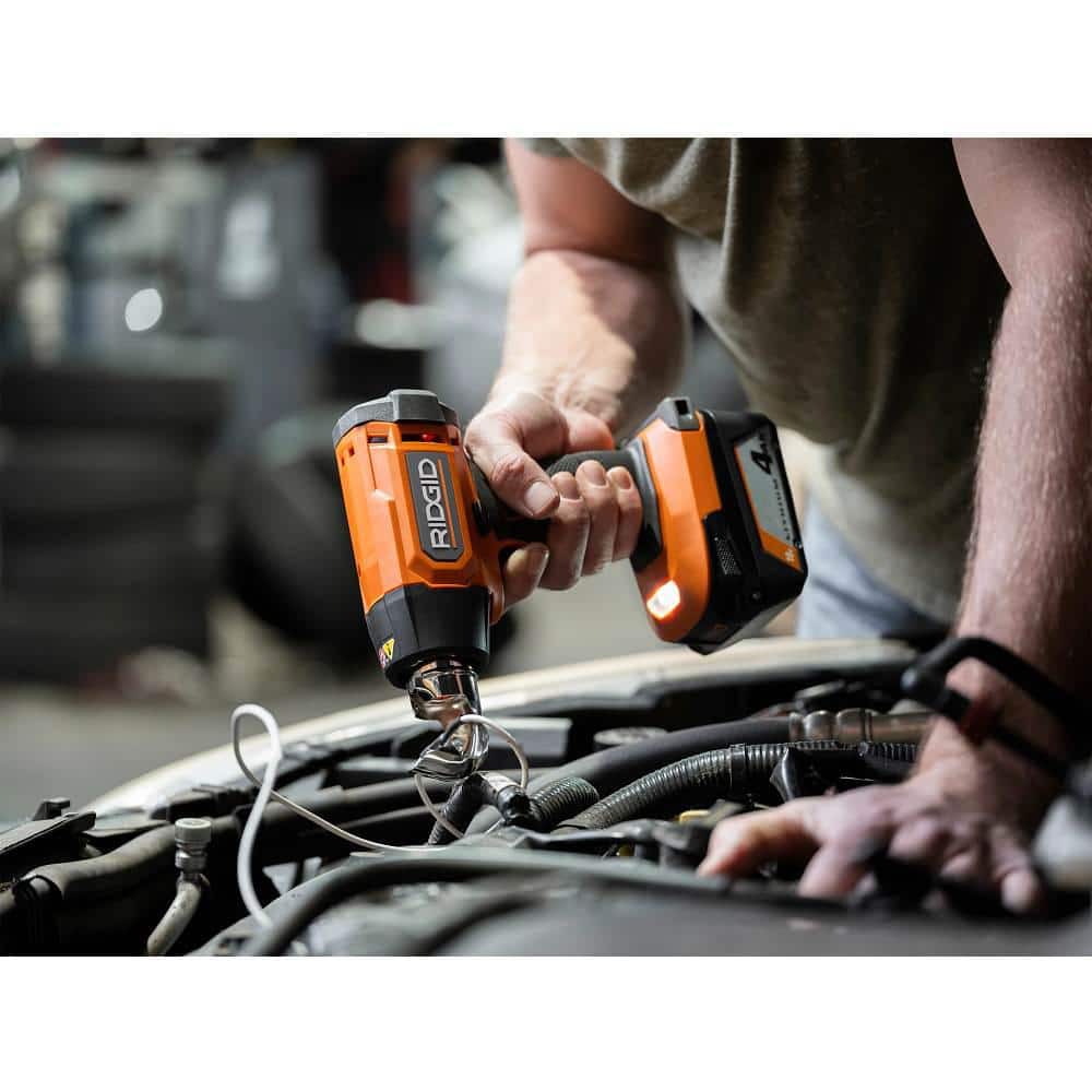 RIDGID 18V Cordless Compact Heat Gun Kit with 2.0 Ah Battery and Charger