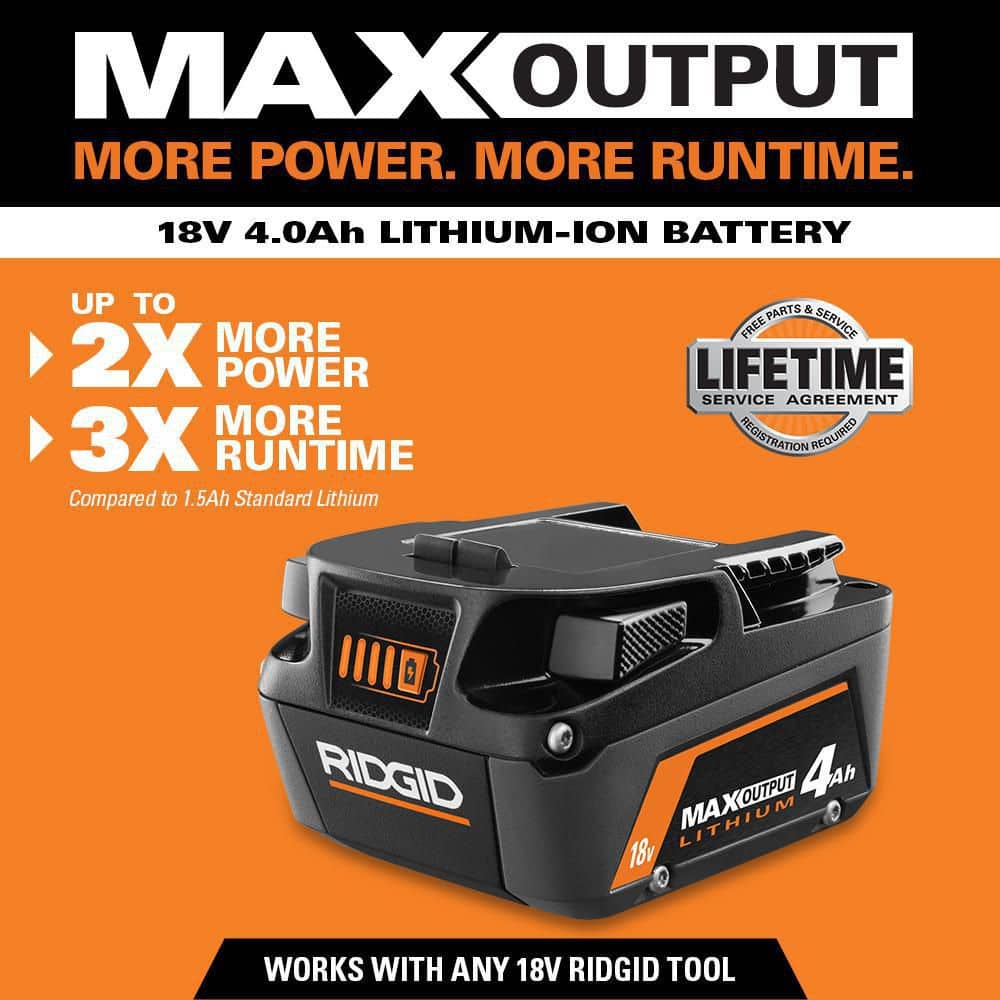 RIDGID 18V Brushless Cordless 4-Mode 1/2 in. High-Torque Impact Wrench Kit with (2) 4.0 Ah Batteries and Charger