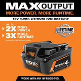 RIDGID 18V Brushless Cordless 4-Mode 1/2 in. High-Torque Impact Wrench Kit with (2) 4.0 Ah Batteries and Charger