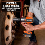 RIDGID 18V Brushless Cordless 3/4 in. High Torque Impact Wrench with FREE 4.0 Ah Lithium-Ion Battery