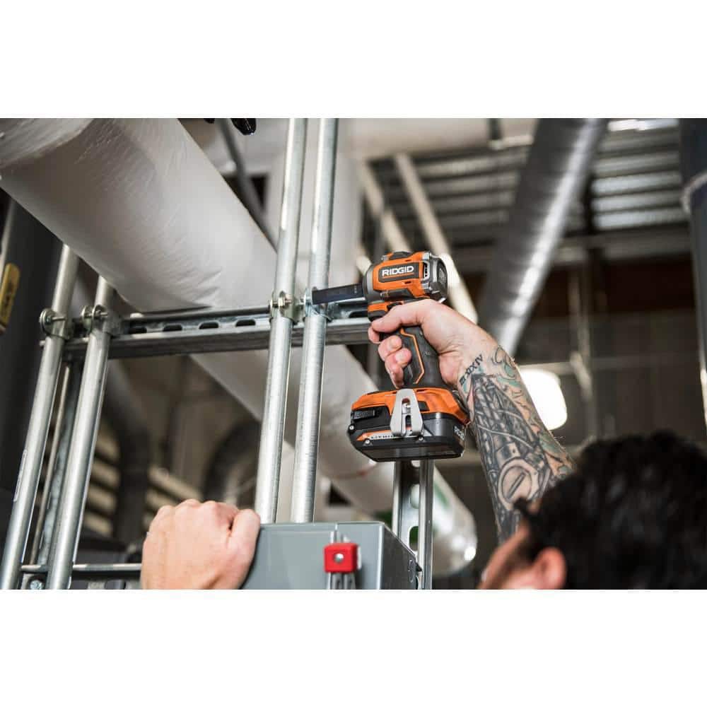 RIDGID 18V SubCompact Brushless Cordless 3/8 in. Impact Wrench and 18V SubCompact Brushless 1/2 in. Impact Wrench (Tools Only)
