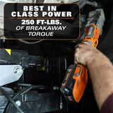 RIDGID 18V Brushless Cordless SubCompact 1/2 in. Right Angle Impact Wrench with with 2.0 Ah MAX Output Battery