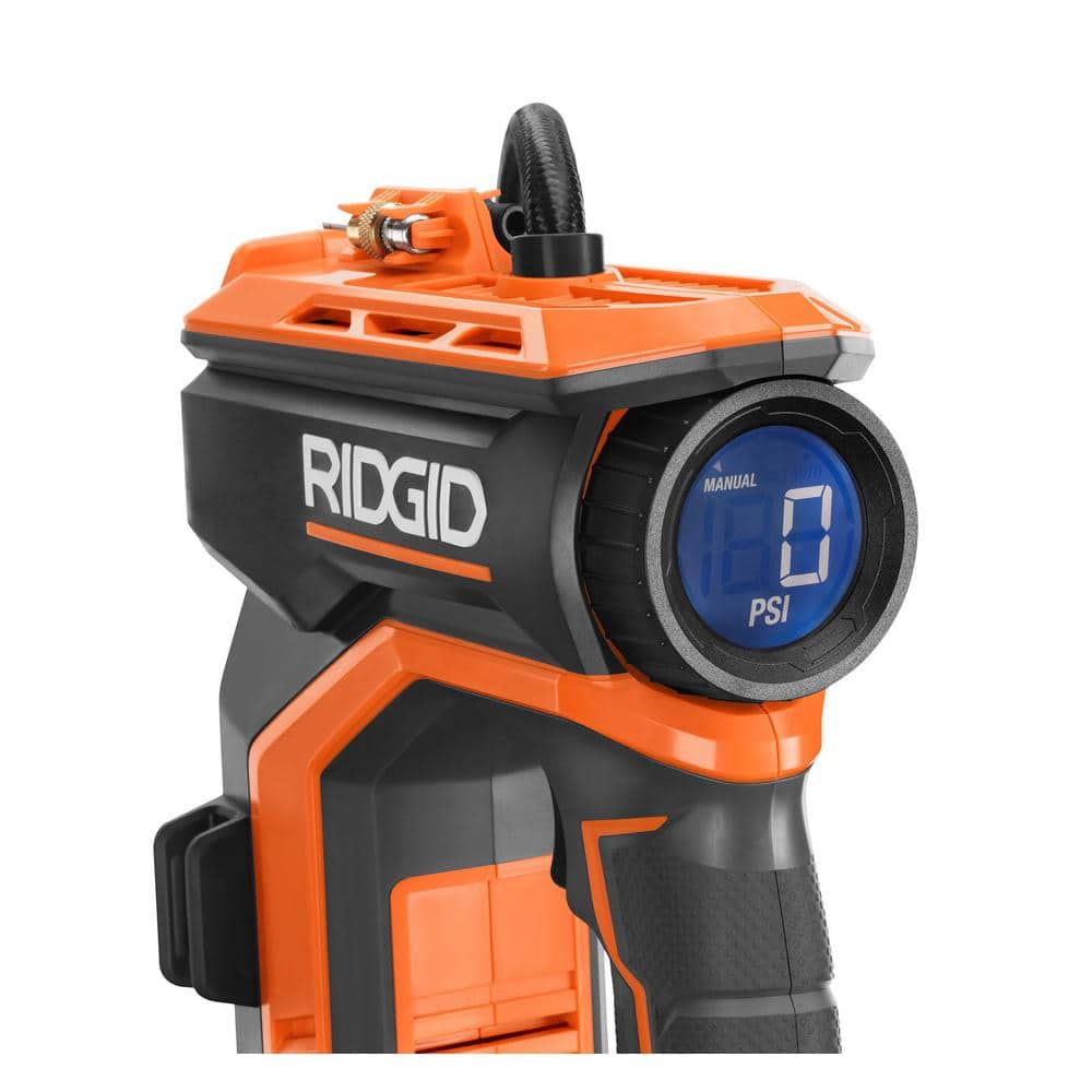 RIDGID 18V Cordless Portable Inflator (Tool Only)