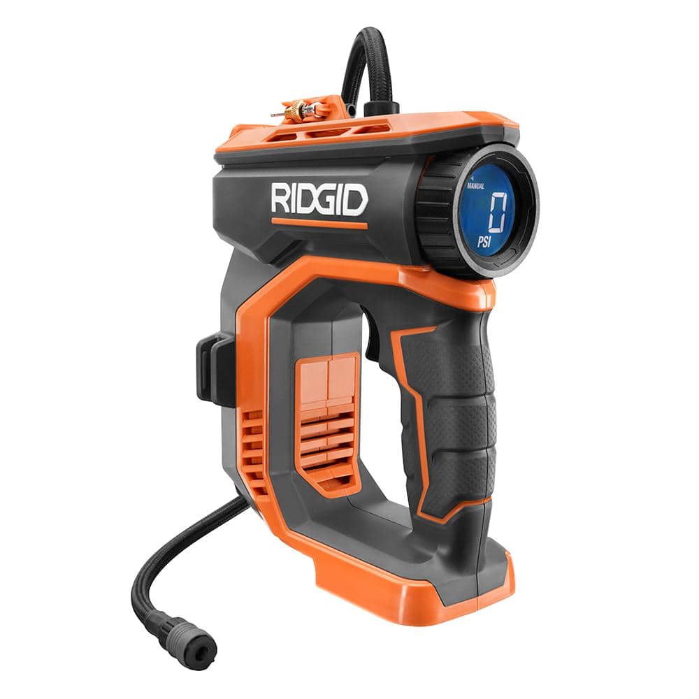 RIDGID 18V Cordless High Pressure Portable Inflator with 18V Lithium-Ion 1.5 Ah Battery