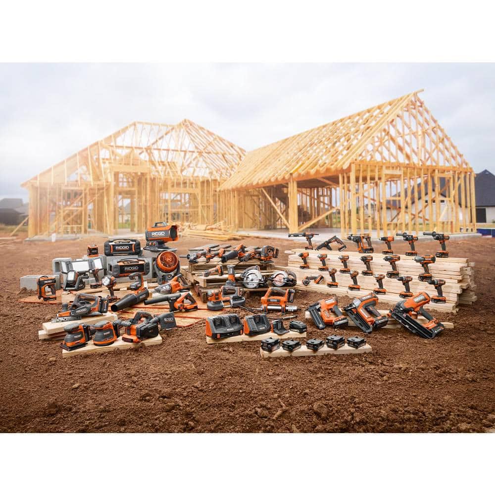 RIDGID 18V Cordless Jig Saw Kit with 2.0 Ah Lithium-Ion Battery and Charger