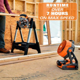 RIDGID 18V Cordless Jobsite Fan Kit with 4.0 Ah Battery and Charger