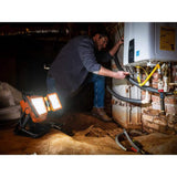 RIDGID 18V Cordless 3-Tool Combo Kit with LED Stick Light, LED Spotlight, and LED Hybrid Panel Light (Tools Only)