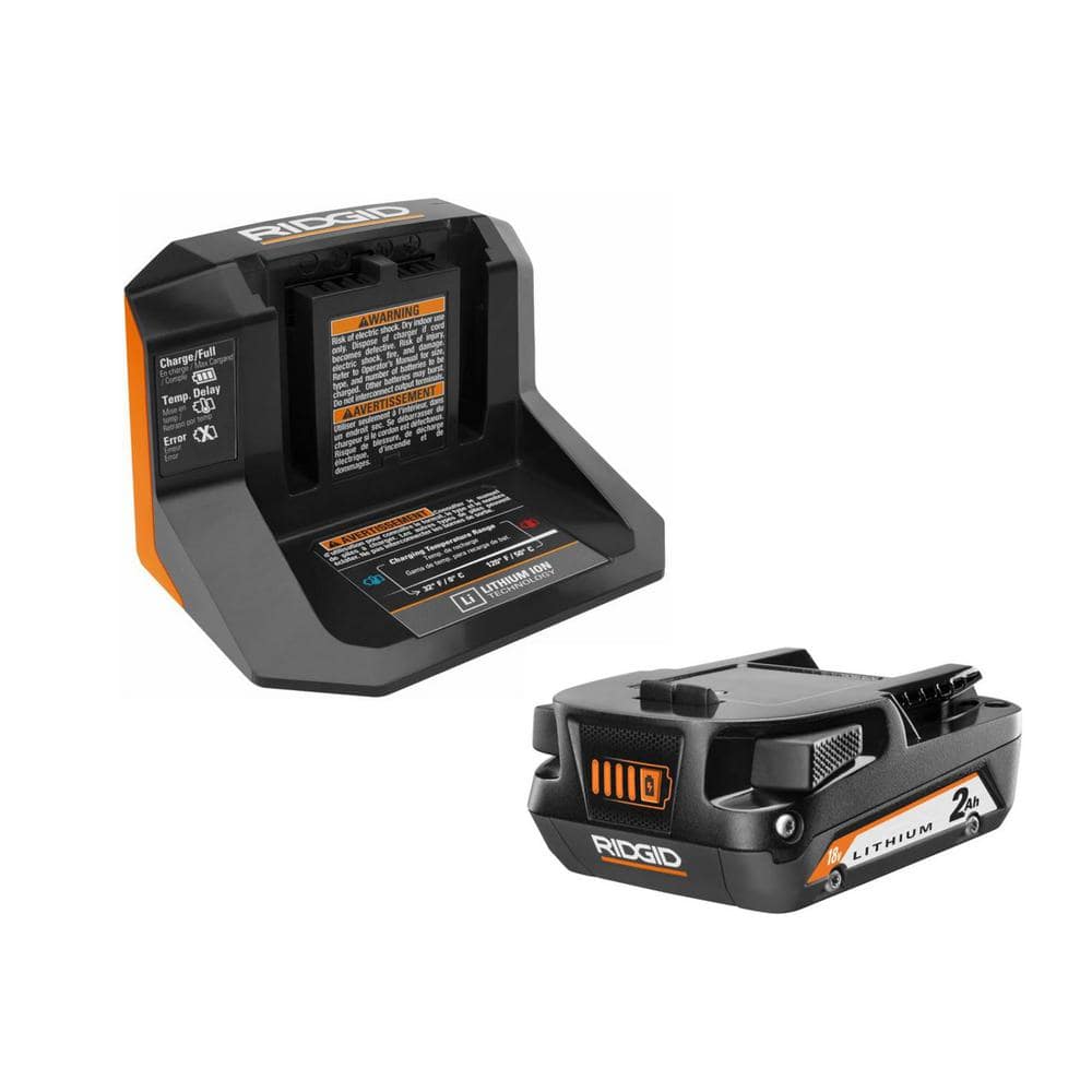 RIDGID 18V Cordless 10 oz. Caulk Gun and Adhesive Gun Kit with 18V Lithium-Ion 2.0 Ah Battery and Charger