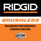 RIDGID 18V Miter Saw with Kit with (2) 4.0 Ah MAX Output Batteries and Charger with 18V Brushless Sliding Miter Saw