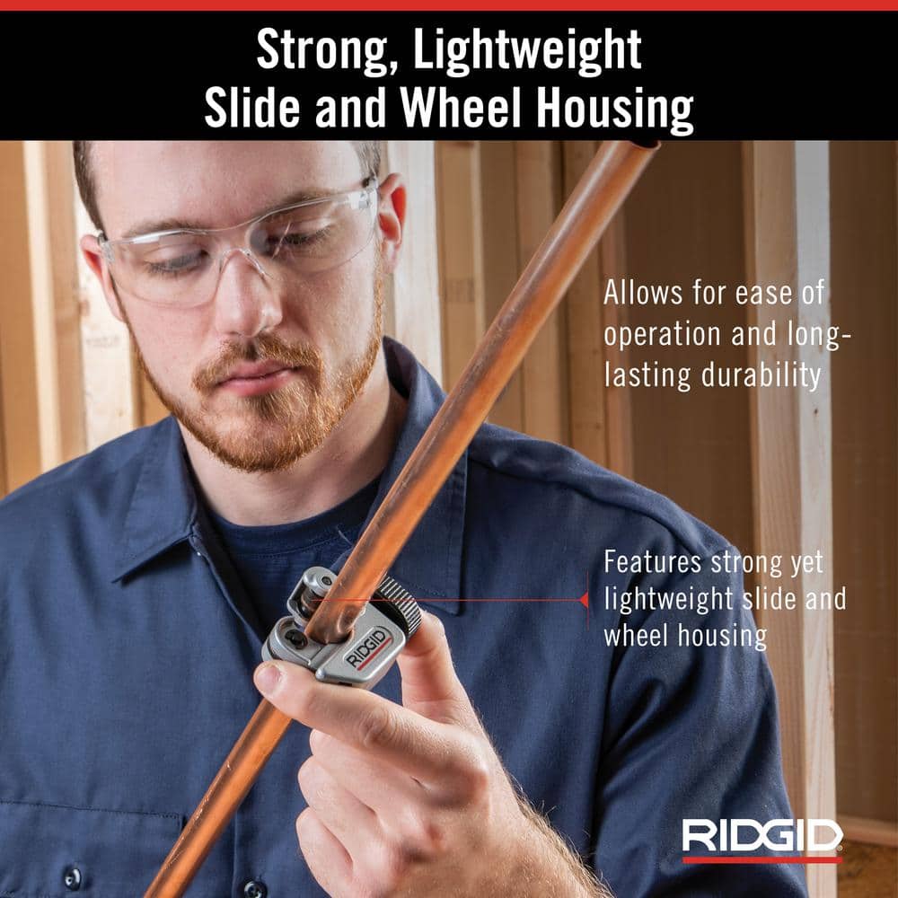 RIDGID #101 Close Quarters Tubing Cutter, 1/4 in. to 1-1/8 in. Capacity