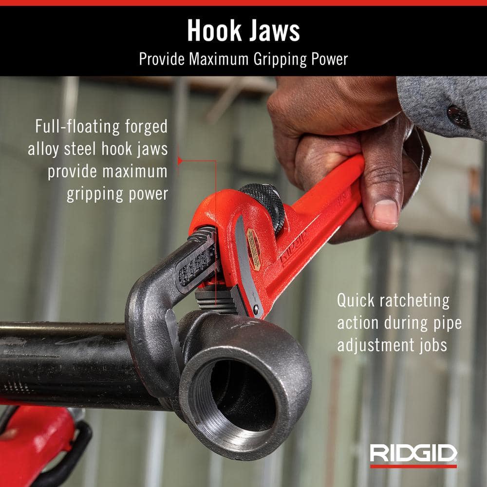 RIDGID 14 in. Heavy-Duty Straight Pipe Wrench
