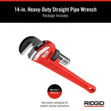 RIDGID 14 in. Heavy-Duty Straight Pipe Wrench