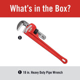 RIDGID 18 in. Heavy-Duty Straight Pipe Wrench