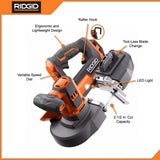 RIDGID 18V Compact Band Saw with 32-7/8 in. Blade and 4.0 Ah Lithium-Ion Battery
