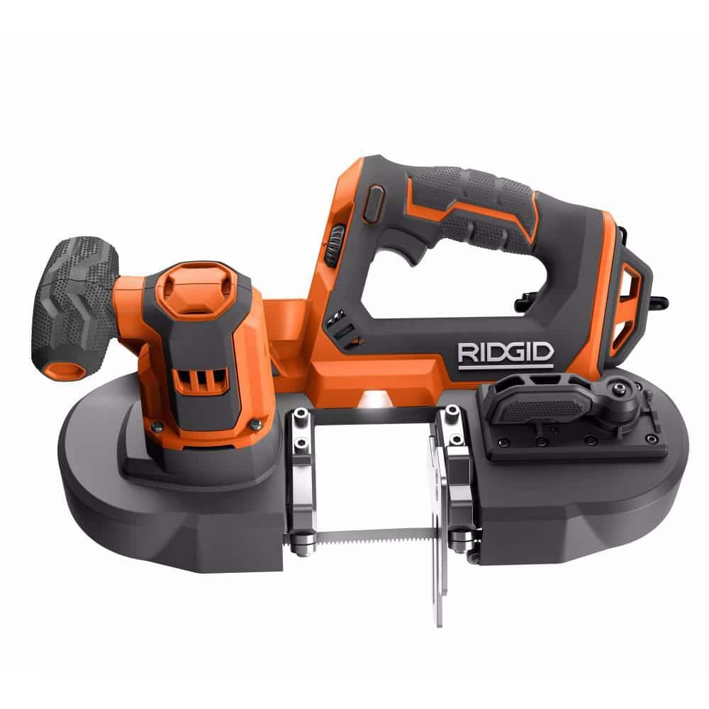 RIDGID 18V Compact Band Saw with 32-7/8 in. Blade and 4.0 Ah Lithium-Ion Battery