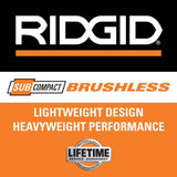 RIDGID 18V SubCompact Brushless Cordless 3 in. Multi-Material Saw (Tool Only) with (9) Cutting Wheels