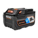 RIDGID 18-Volt OCTANE Bluetooth 9.0 Ah Battery (AC8400809)