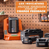 RIDGID 18V Rapid Charger with (2) 8.0 Ah MAX Output Batteries