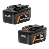 RIDGID 18V 12.0 Ah MAX Output EXP Lithium-Ion Battery (2-Pack)