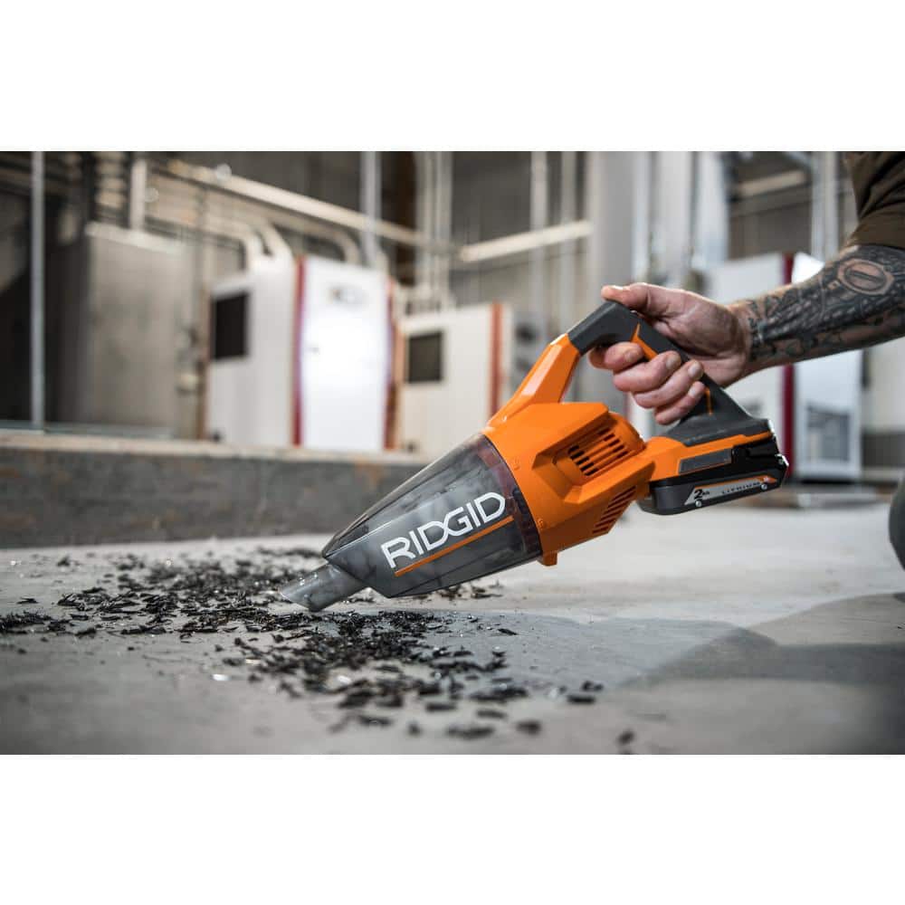 RIDGID 18-Volt Lithium-Ion 2.0 Ah Battery Pack and Charger Kit