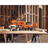 RIDGID 18V Lithium-Ion (2) 4.0 Ah Battery Starter Kit with Charger and Bag
