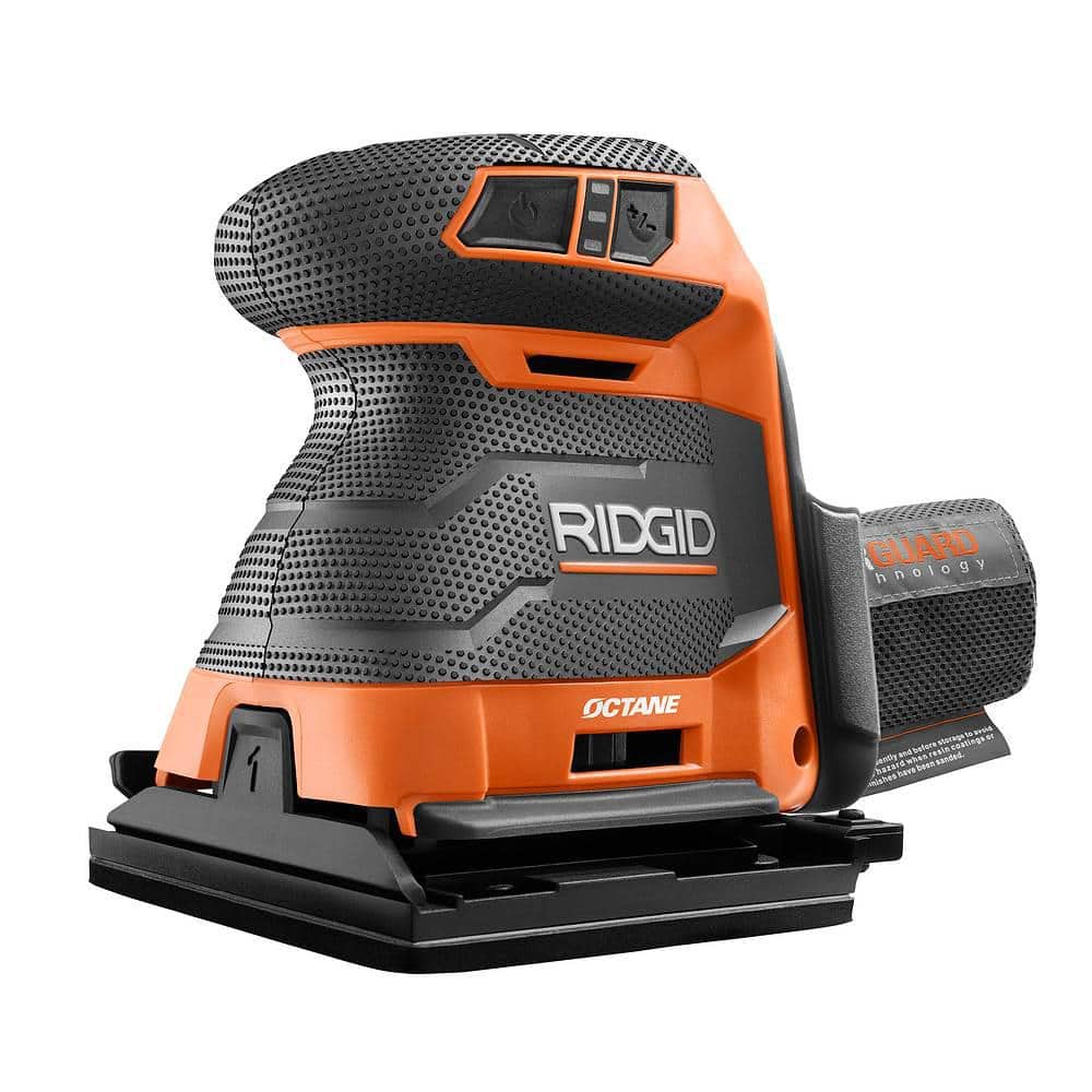 RIDGID 18V Brushless Cordless 18-Gauge 2-1/8 in. Brad Nailer with OCTANE Brushless 3-Speed 1/4 Sheet Sander (Tools Only)